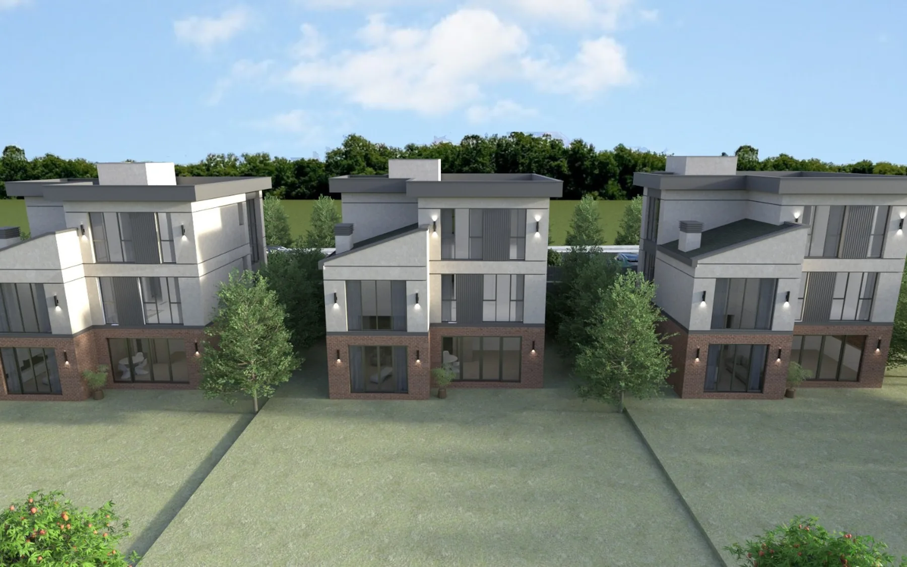 Ankara İncek Villa Projesi genel görünümü